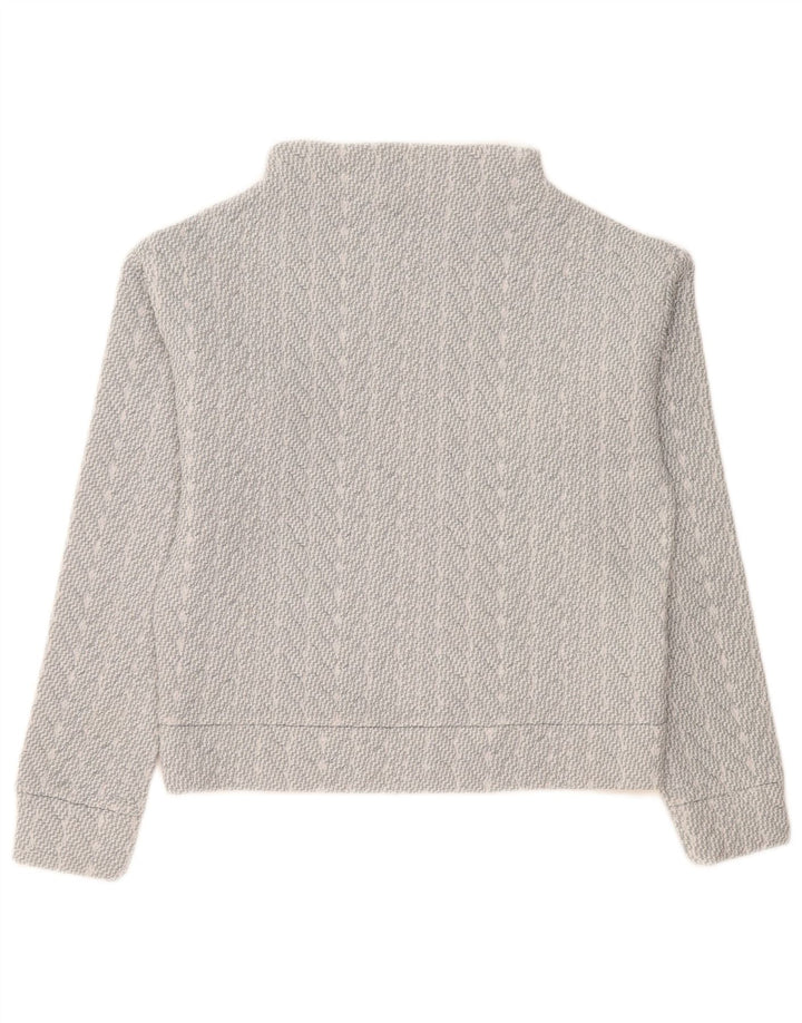 Suéter oversized feminino Gap UK 6 XS poliéster listrado cinza