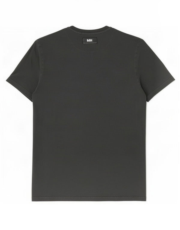 Lyle & Scott Camiseta masculina top pequeno algodão cinza