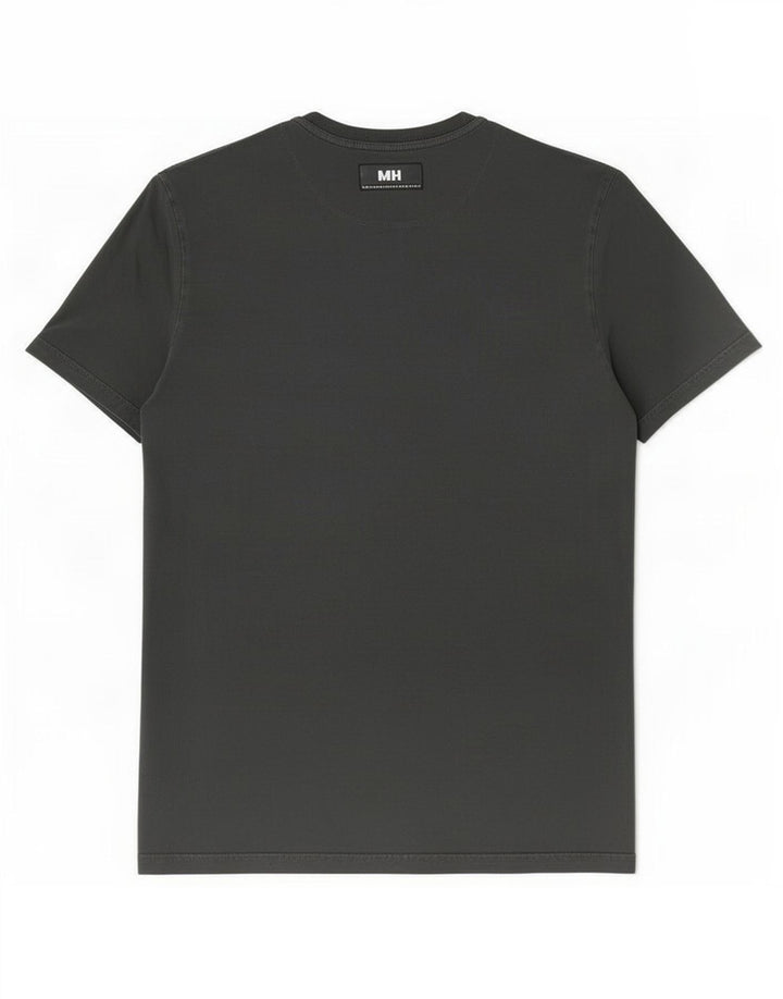 Lyle & Scott Camiseta masculina top pequeno algodão cinza