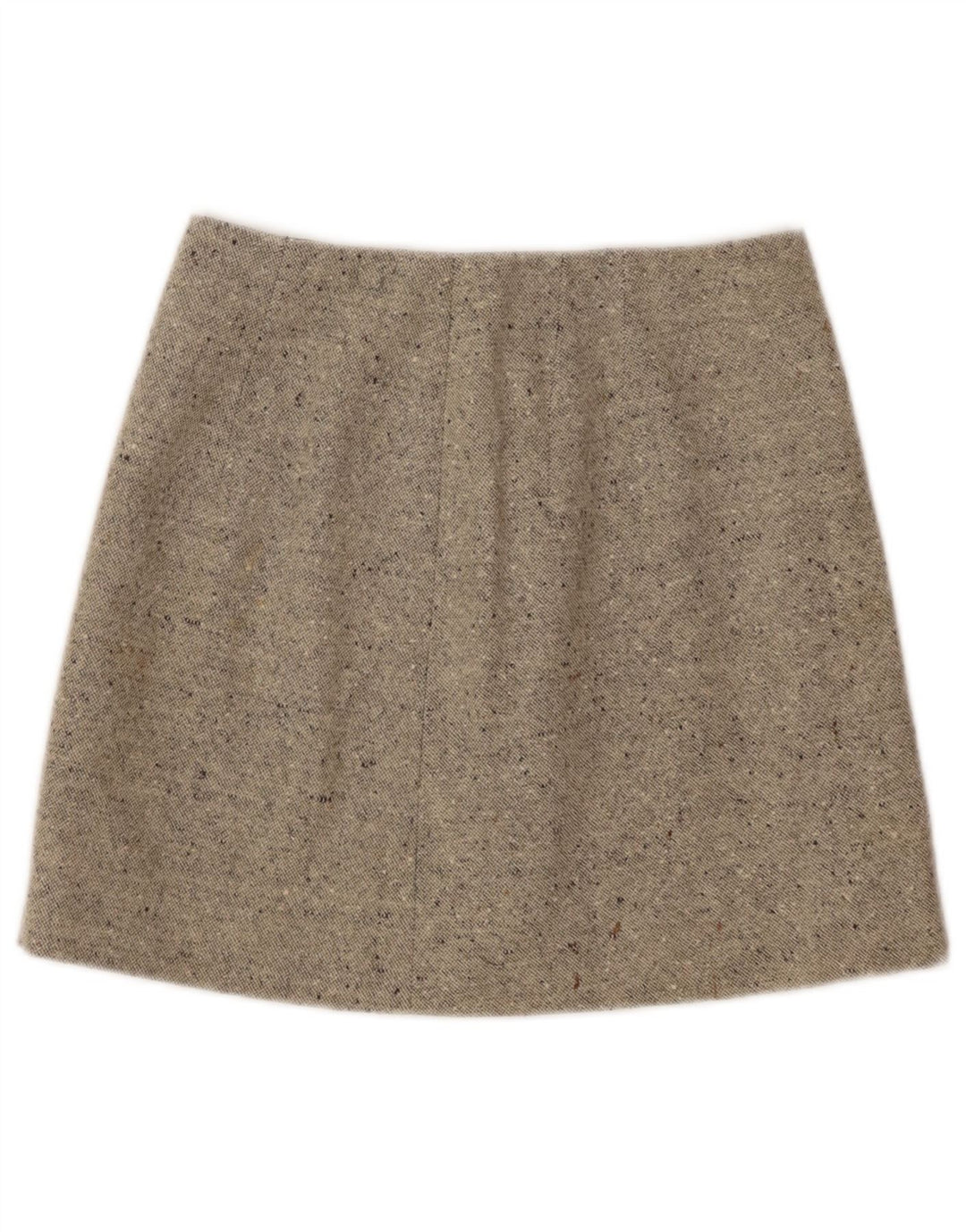 Mini saia feminina vintage W26 pequena bege salpicada