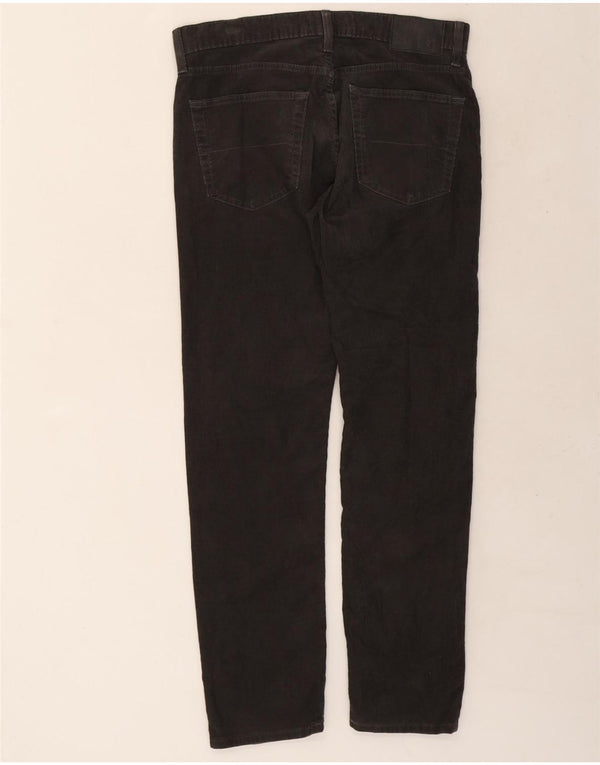 Calça masculina de veludo cotelê Marks & Spencer W34 L31 cinza algodão