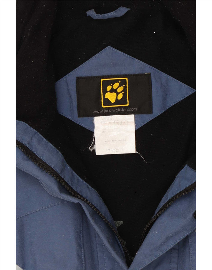 Jaqueta de esqui masculina Jack Wolfskin UK 40/42 grande azul colorblock poliamida
