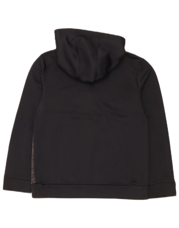 Suéter com capuz gráfico Under Armour Boys 9-10 anos médio preto colorblock