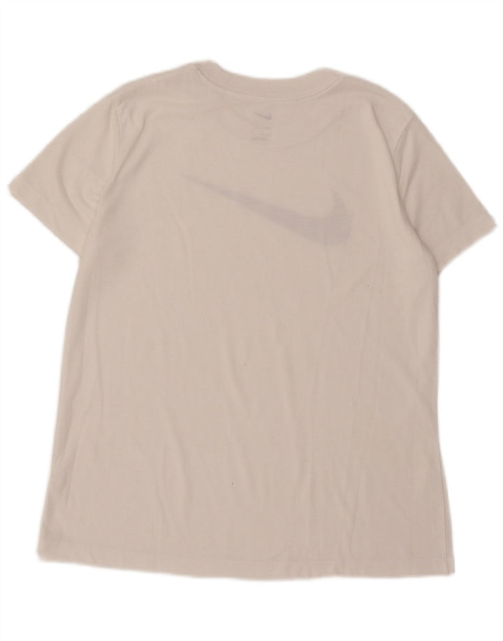 Camiseta Nike Feminina Dri Fit Graphic Top UK 16 Grande Branca