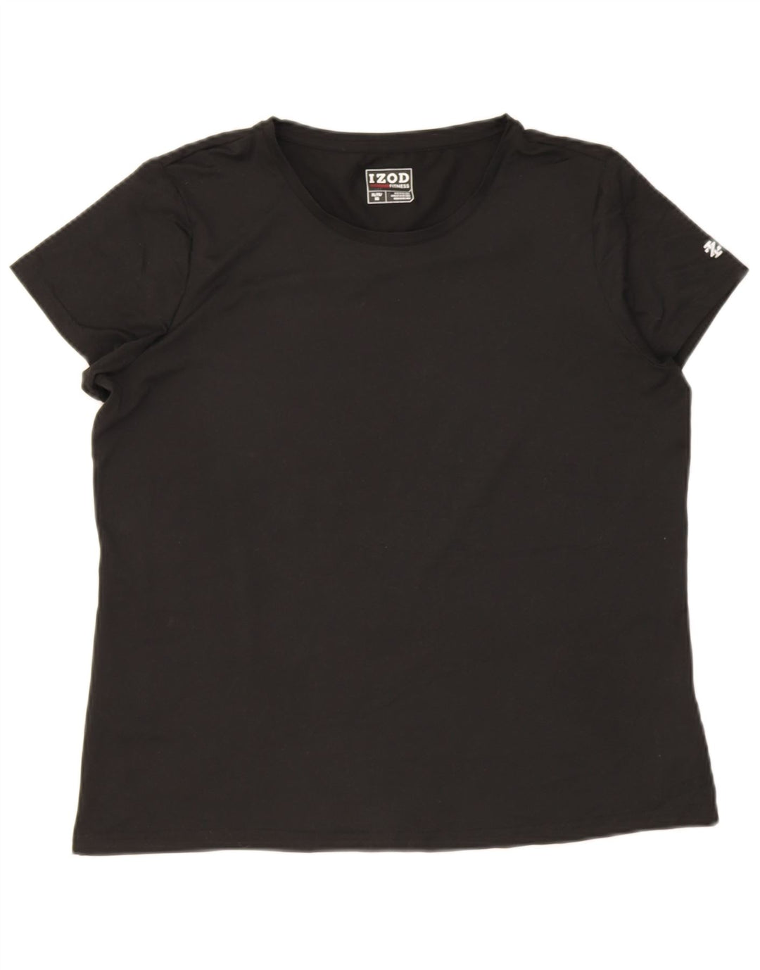 Camiseta feminina Izod UK 18 XL poliéster preto