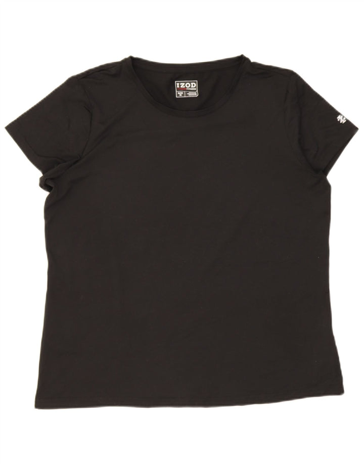 Camiseta feminina Izod UK 18 XL poliéster preto