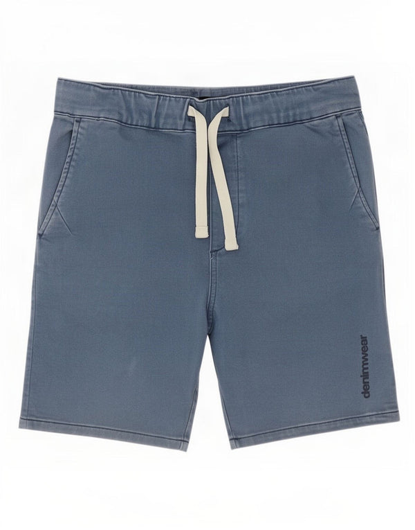 Zara Shorts Masculino Pequeno W29 Azul Algodão