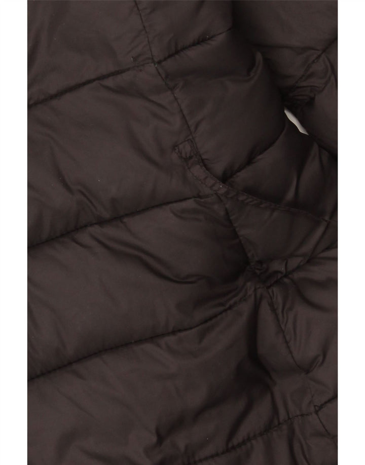 Casaco feminino acolchoado com capuz e capuz Hobbs UK 10 pequeno nylon preto