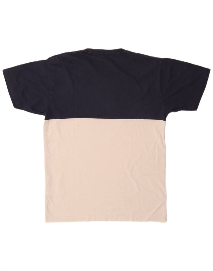 Camiseta Vans Masculina Classic Fit Top Médio Azul Colourblock Algodão