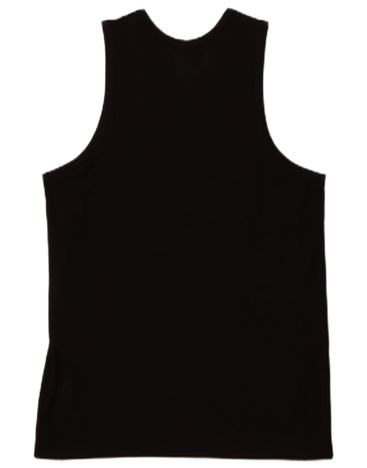 NIKE Mens Dri Fit Graphic Vest Top Médio Preto Poliéster Esportes
