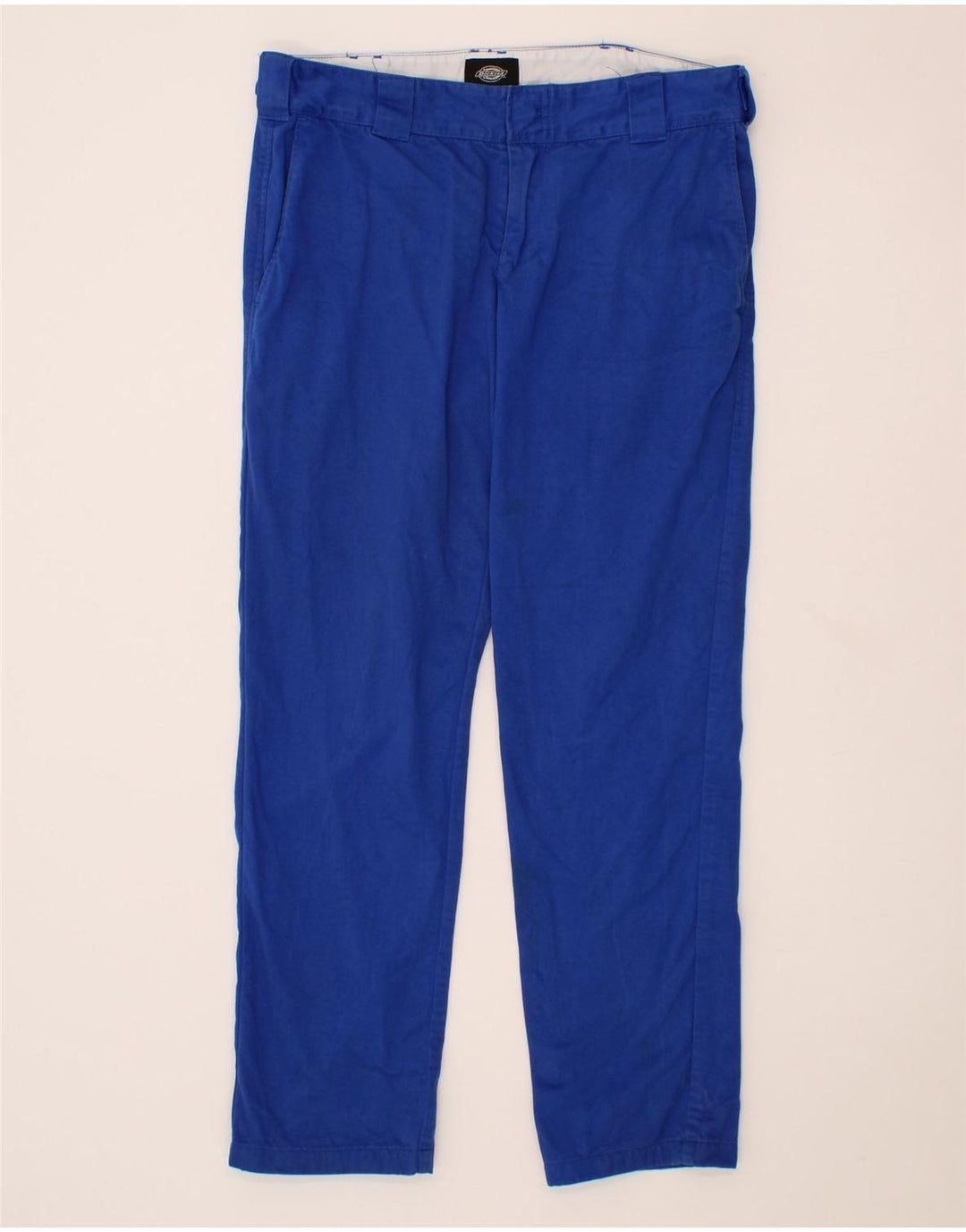 DICKIES Mens Straight Chino Trousers W32 L28 Blue Cotton Vintage Dickies and Second-Hand Dickies from Messina Hembry 