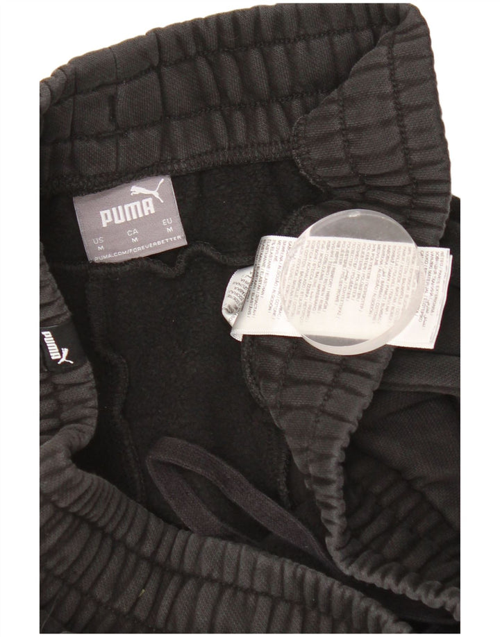 Calça de treino masculina Puma Joggers médio algodão preto