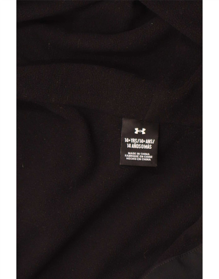 Jaqueta de chuva com capuz gráfico Under Armour Boys 13-14 anos preta