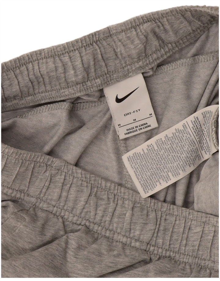 Shorts esportivos masculinos Nike Dri Fit cinza médio algodão