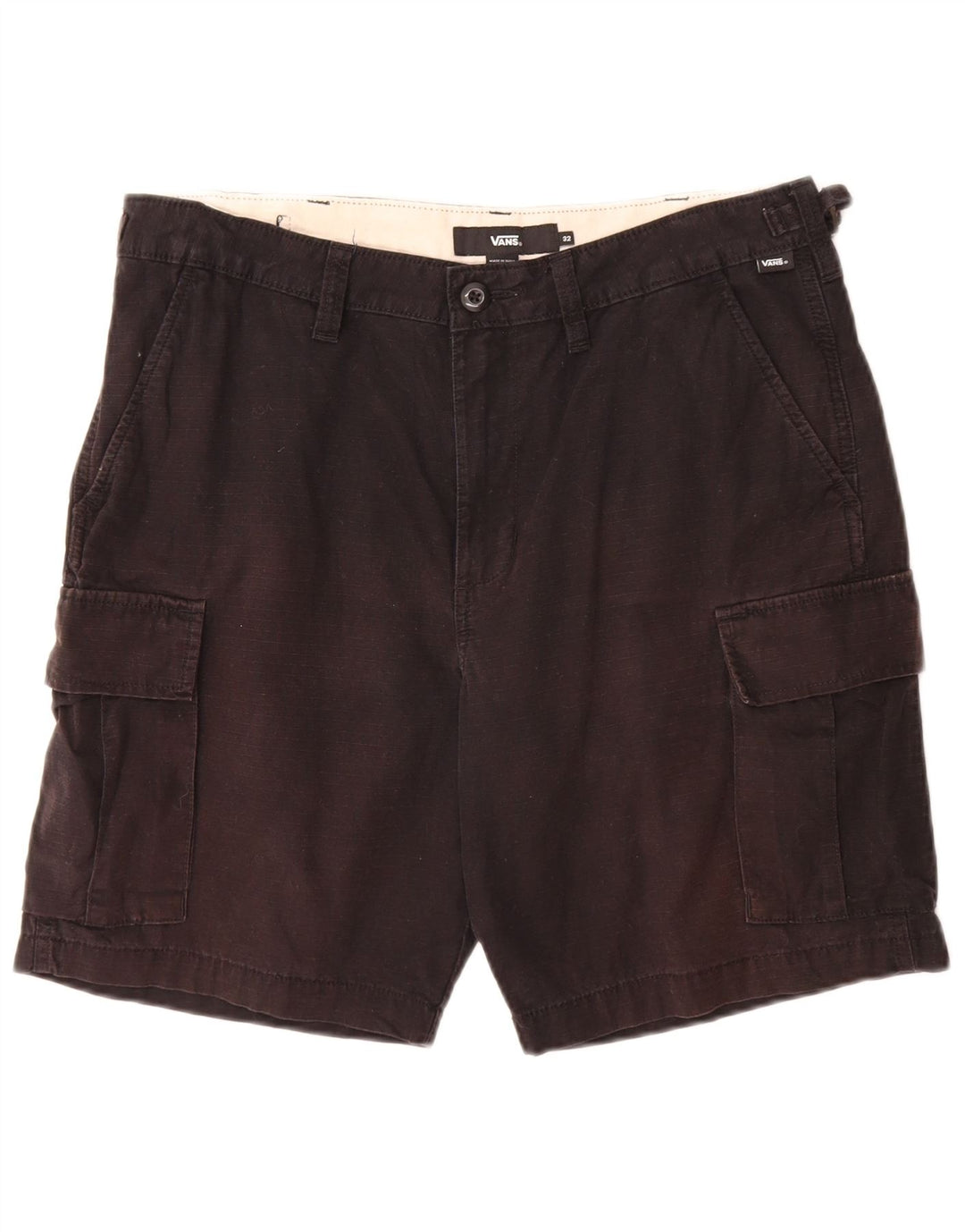 Shorts cargo masculino Vans W32 médio preto algodão