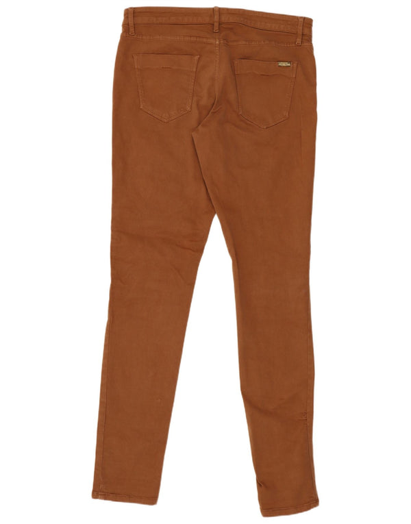 Calça feminina casual skinny Massimo Dutti EU 38 W30 L31 algodão marrom
