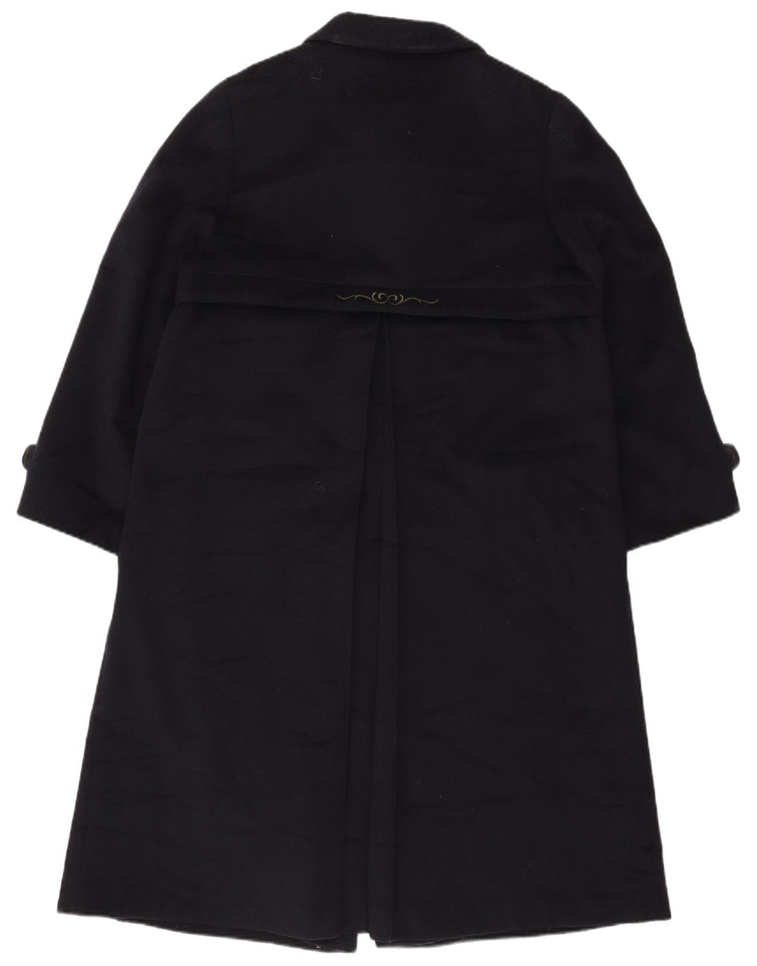 Sobretudo feminino Pischl UK 14 lã azul marinho médio