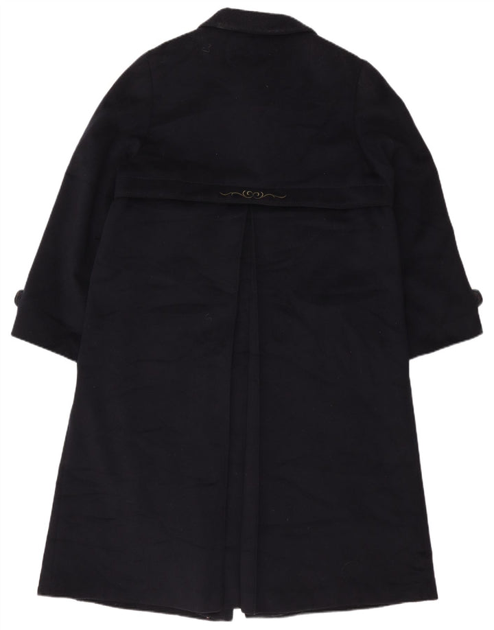 Sobretudo feminino Pischl UK 14 lã azul marinho médio