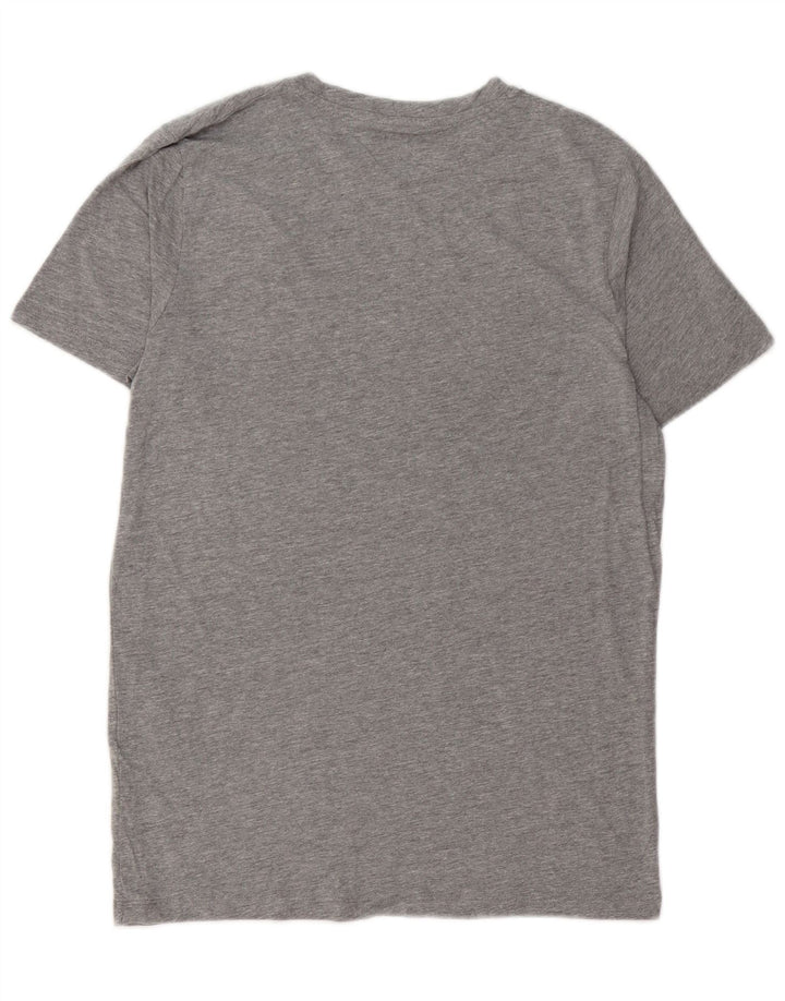 Camiseta gráfica masculina JACK & JONES algodão cinza médio