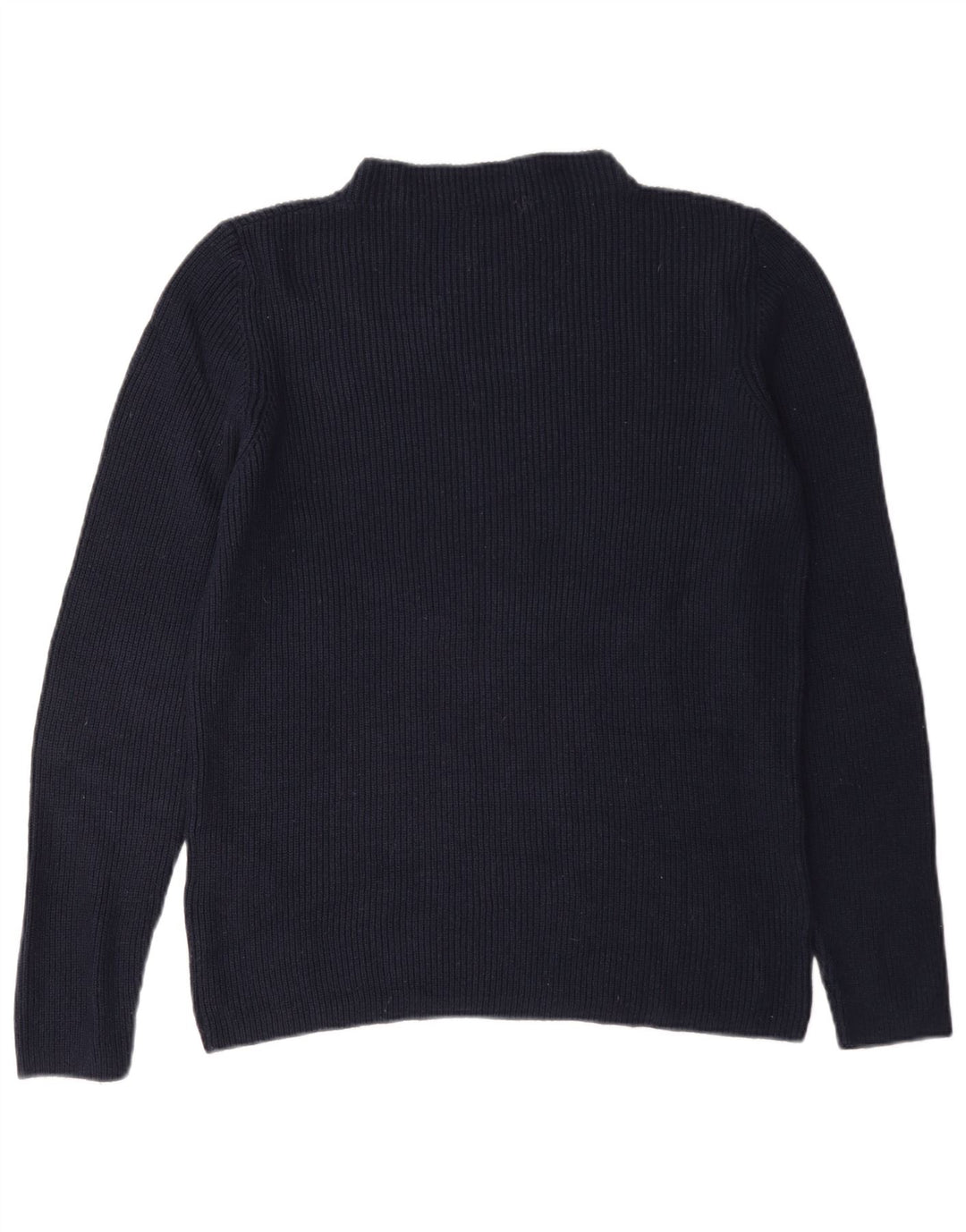Suéter feminino S.Oliver com gola tartaruga UE 40 médio azul marinho viscose