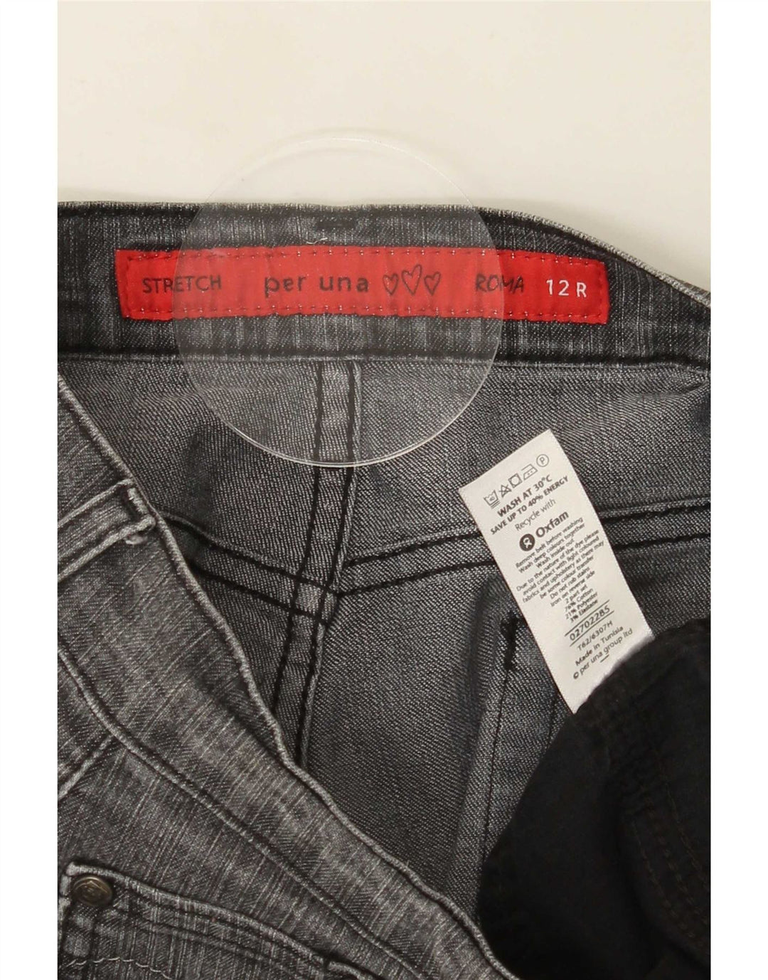 Marks & Spencer Feminino Per Una Bootcut Jeans UK 12 Médio W30 L30 Cinza