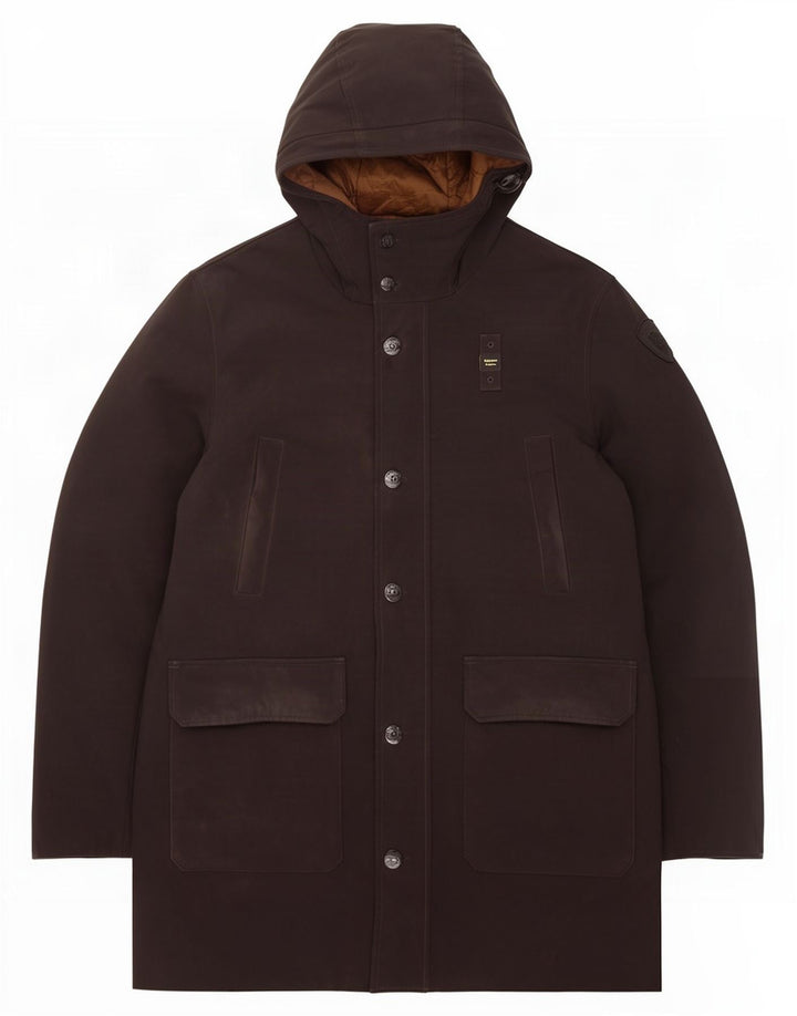 Casaco acolchoado com capuz masculino Blauer UK 44 2XL poliéster preto