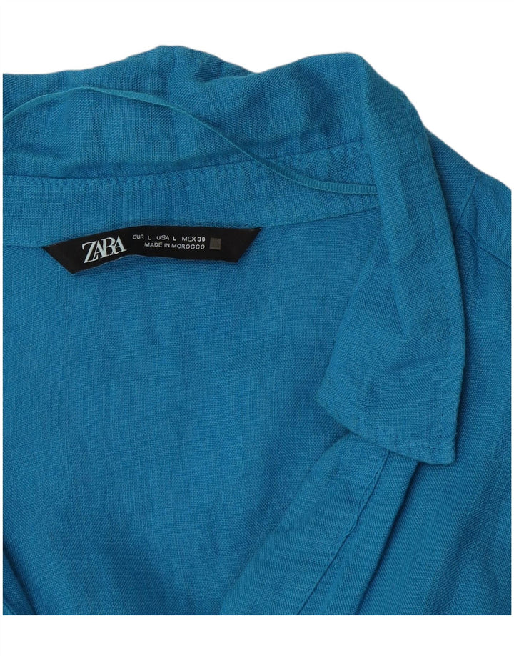 Pulôver feminino ZARA UK 16 grande azul