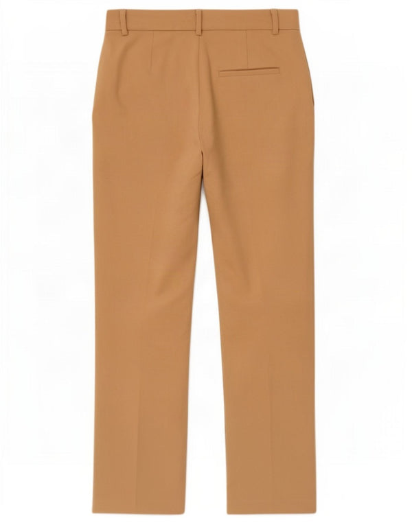 Calça feminina Zara Pegged Suit Médio W28 L31 Poliéster Bege