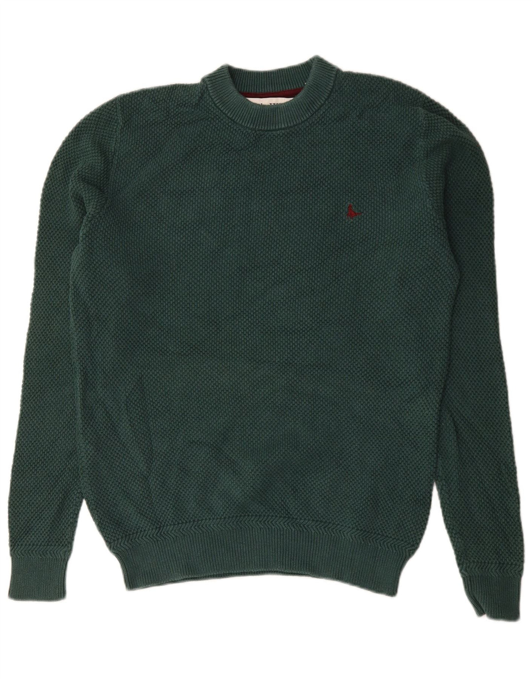 Suéter masculino Jack Wills com gola redonda e algodão verde médio