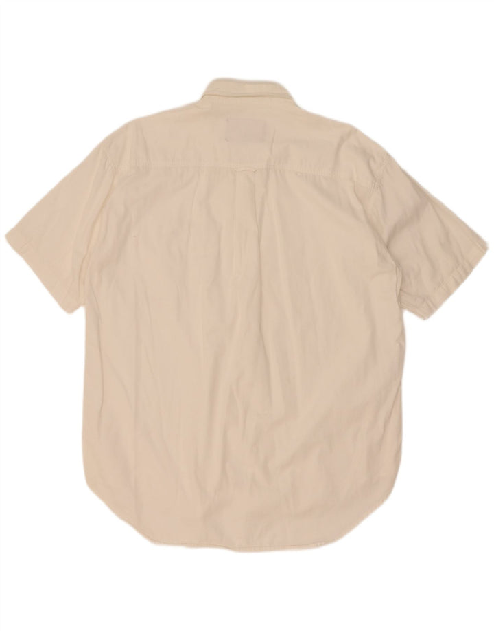 Camisa masculina de manga curta Marlboro Classics XL algodão branco