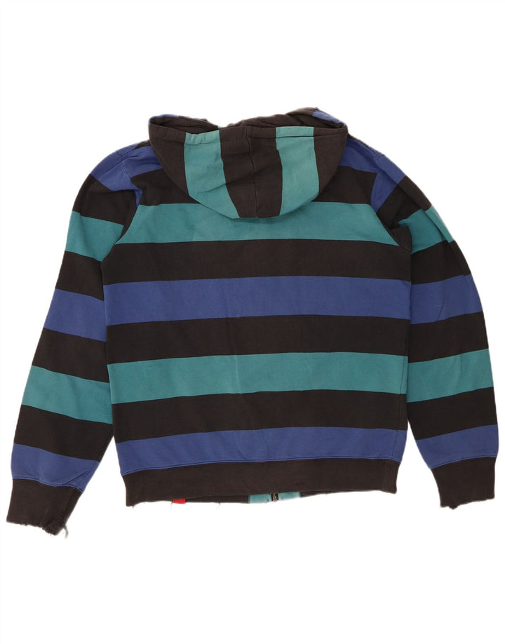 Suéter VANS masculino com capuz e zíper médio listrado multicolorido