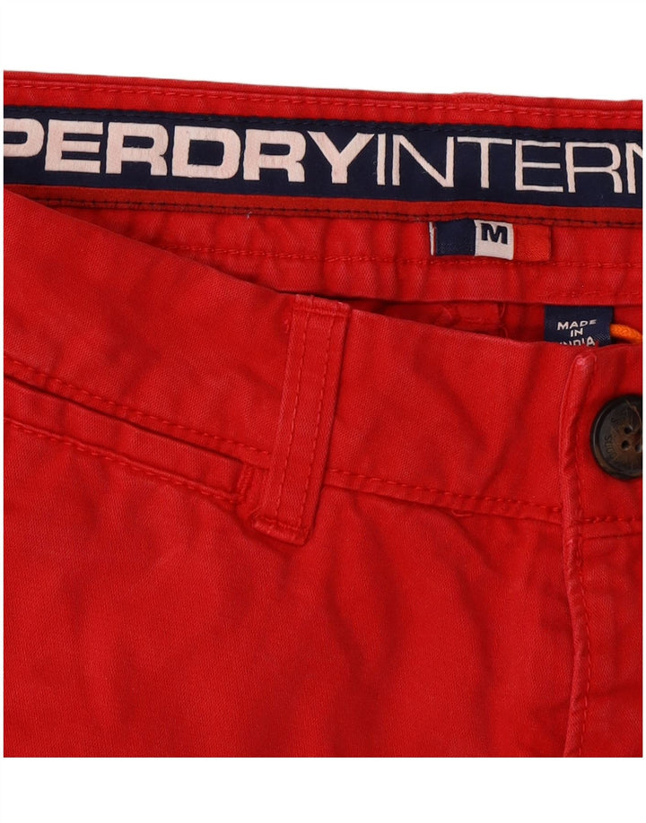Shorts Chino Masculino SUPERDRY Médio W32 Algodão Vermelho