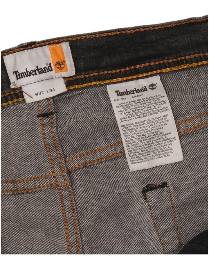 Timberland Mens Slim Jeans W32 L34 Cinza Algodão