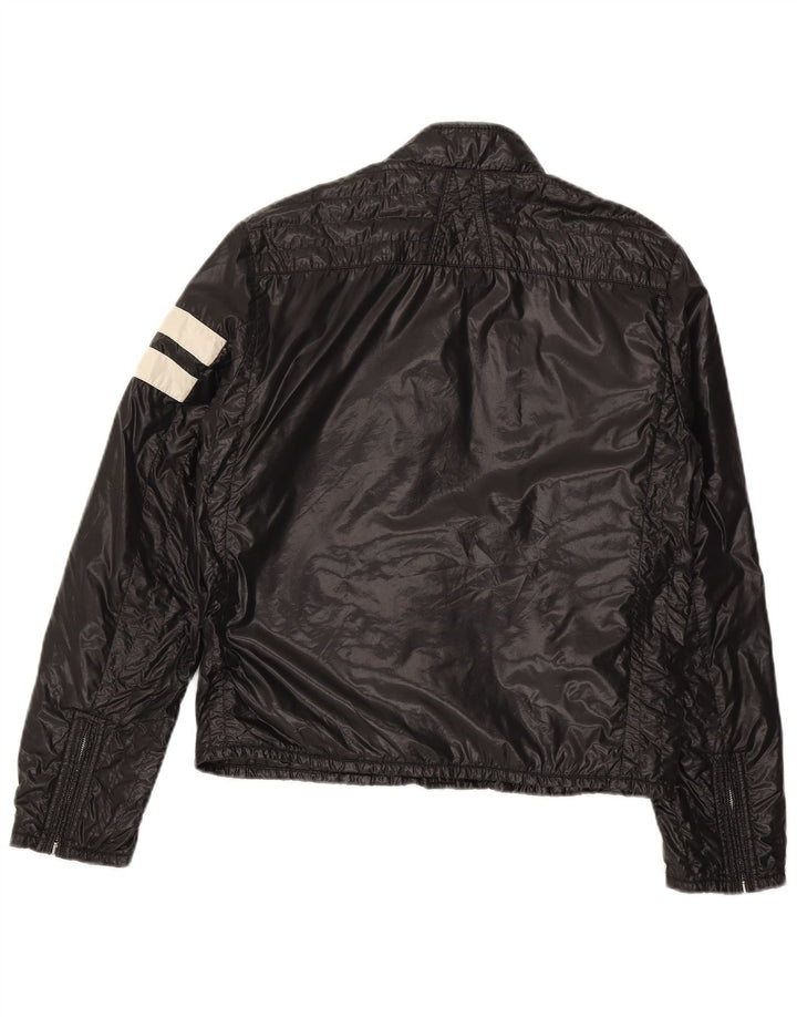 Jaqueta acolchoada feminina Moncler tamanho 2 poliamida preta média