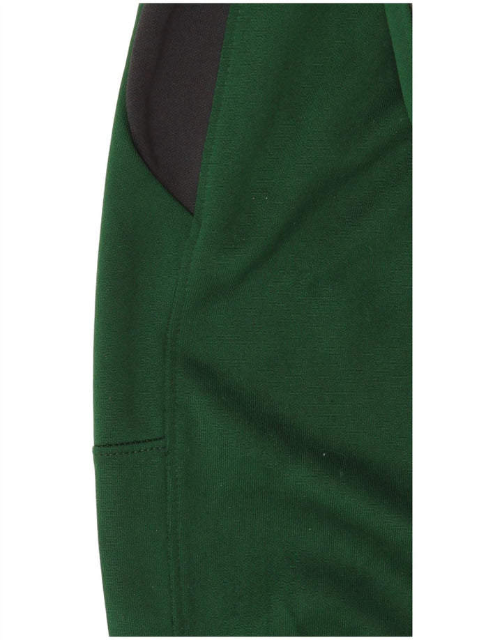 Calça de treino masculina Jordan Dri Fit em poliéster colorblock verde médio