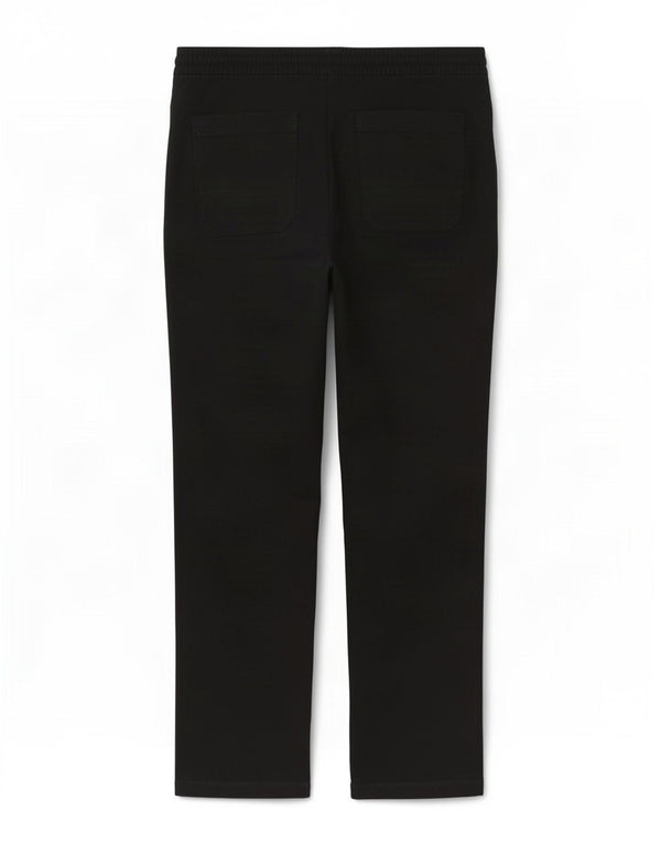 Calça chino reta masculina Marks & Spencer W36 L29 algodão preto
