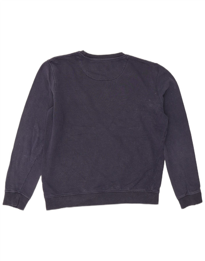 Lyle & Scott moletom gráfico masculino jumper médio azul marinho colorblock