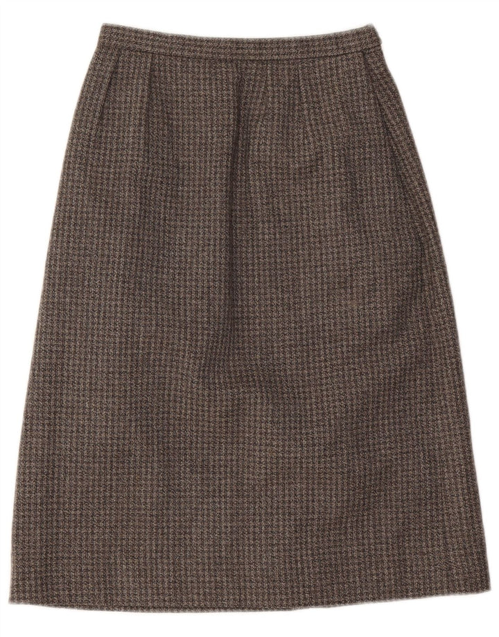 Saia feminina vintage linha A W22 2XS cinza Houndstooth