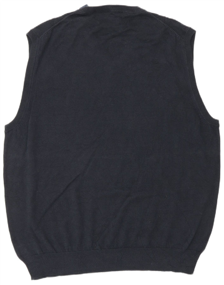 Regata masculina CHAPS colete XL algodão azul marinho