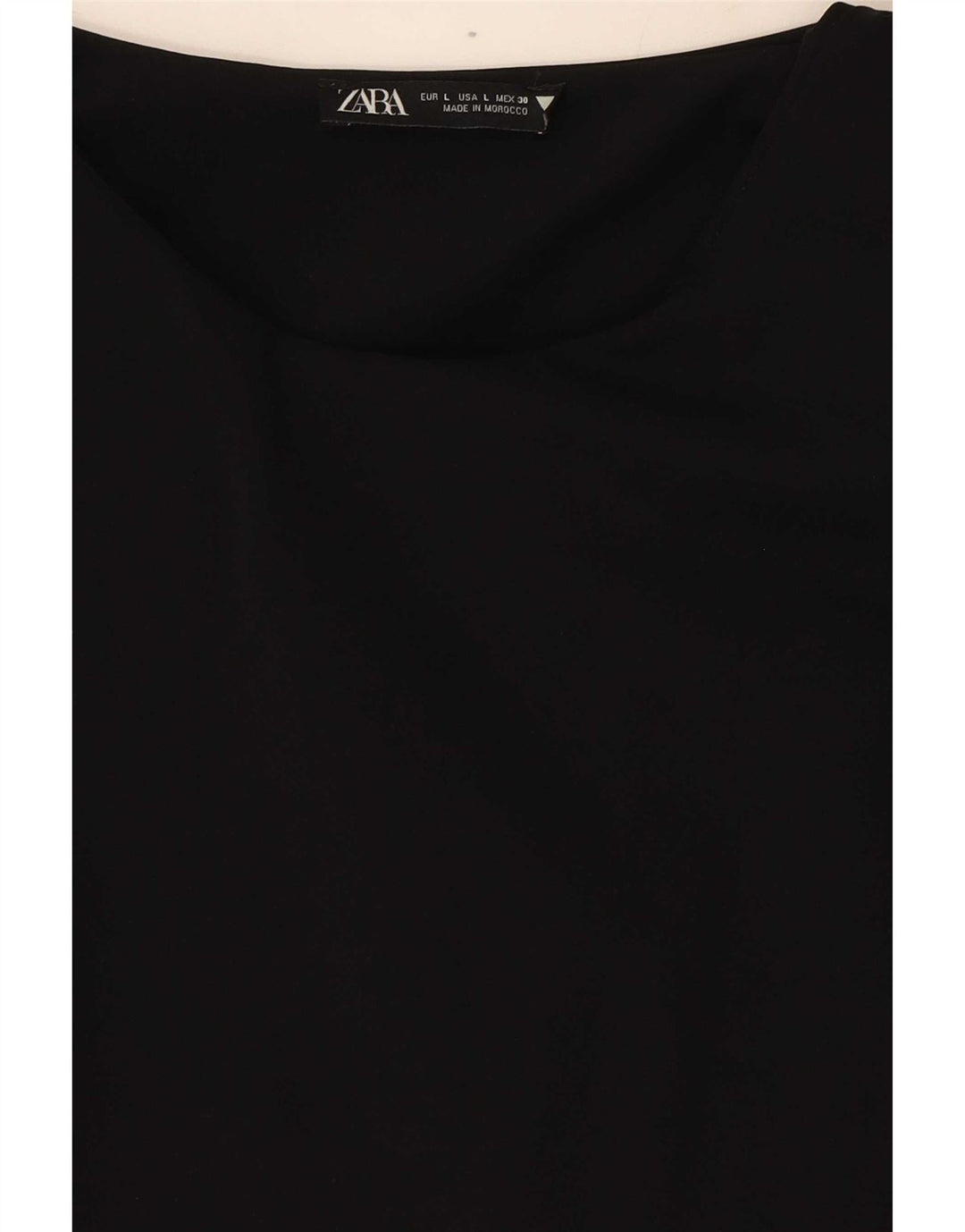Macacão feminino sem mangas Zara UK 14 grande poliamida preta