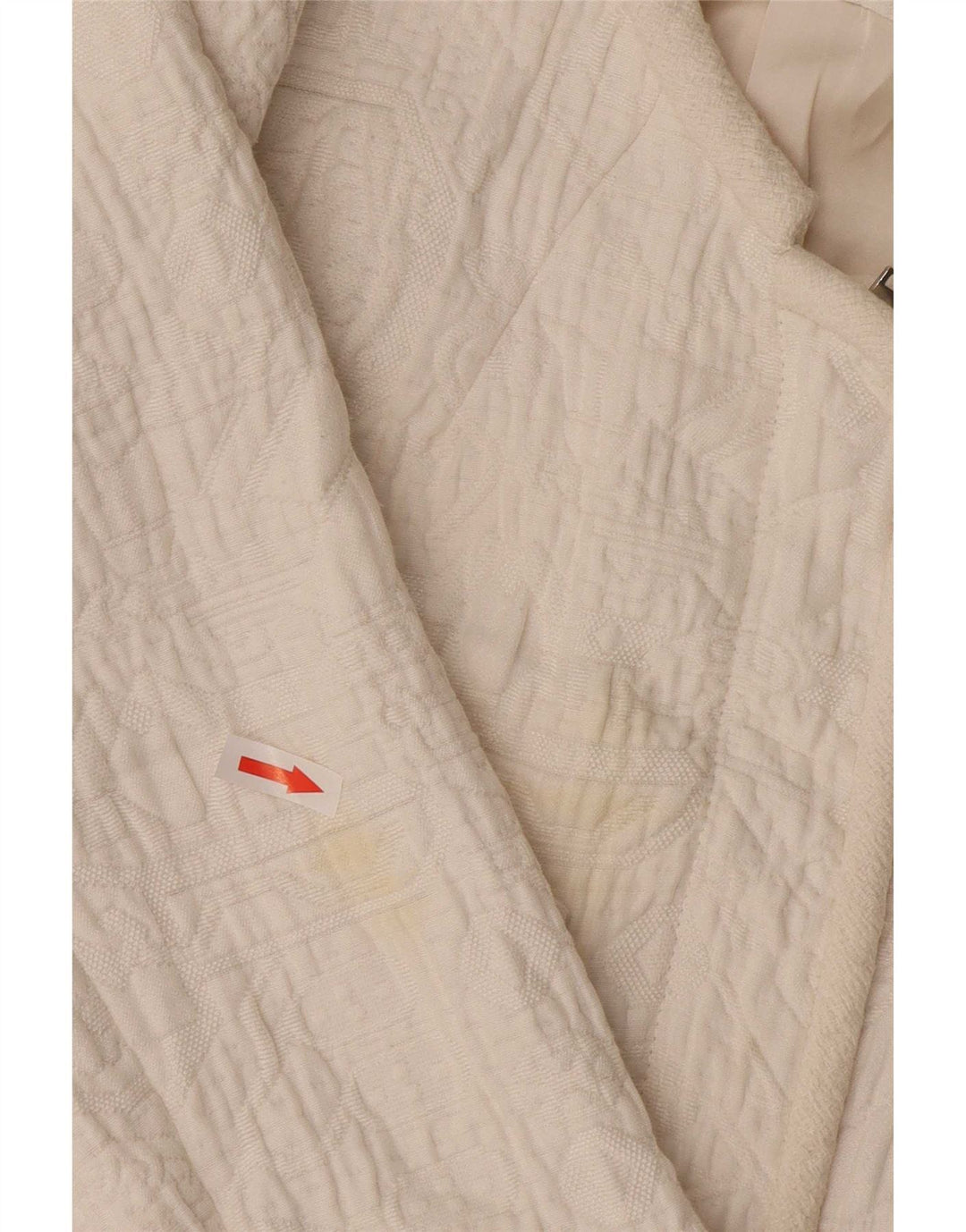 Jaqueta utilitária feminina Zara UK 6 XS poliéster branco