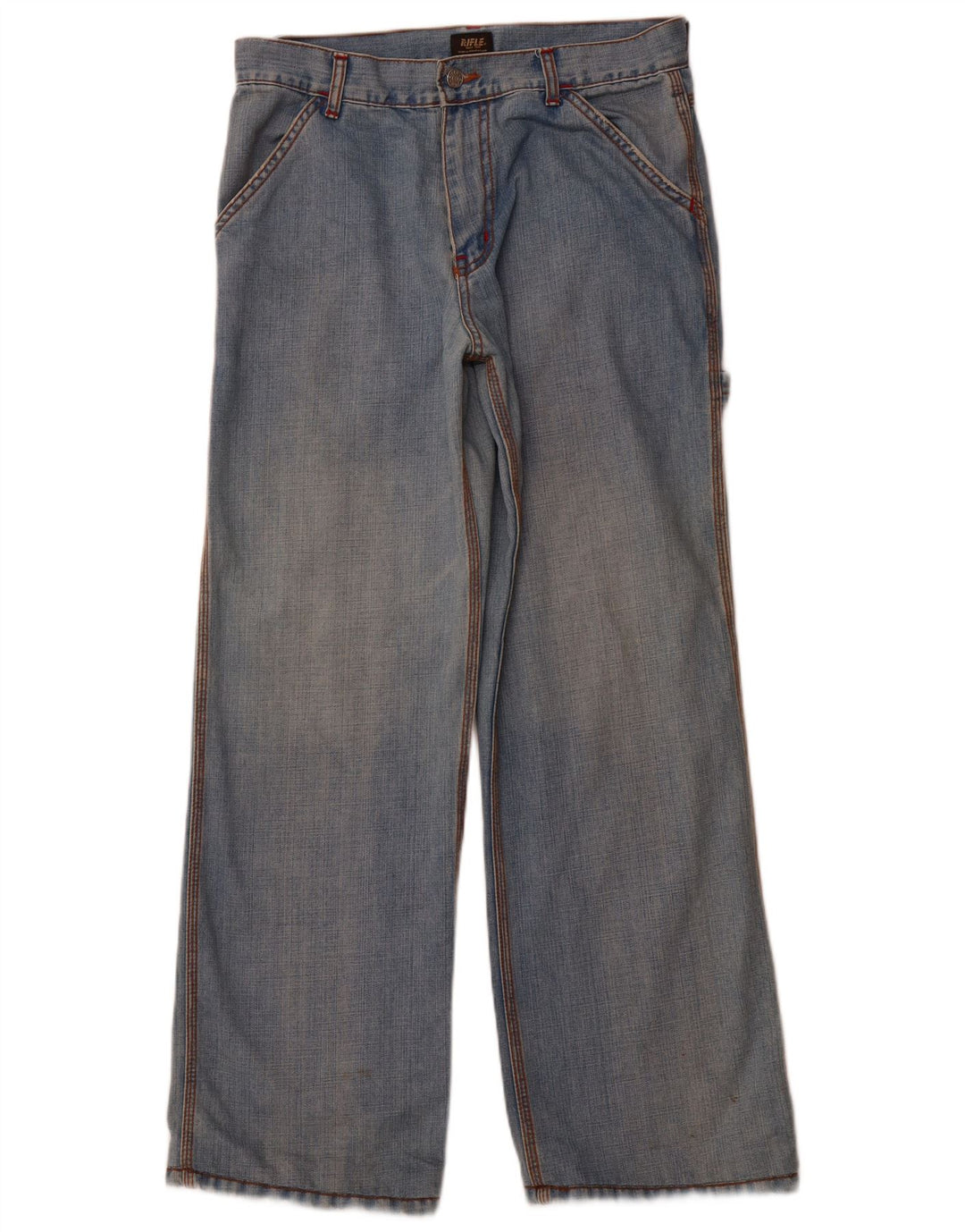 RIFLE Masculino Solto Jeans W31 L30 Azul Algodão
