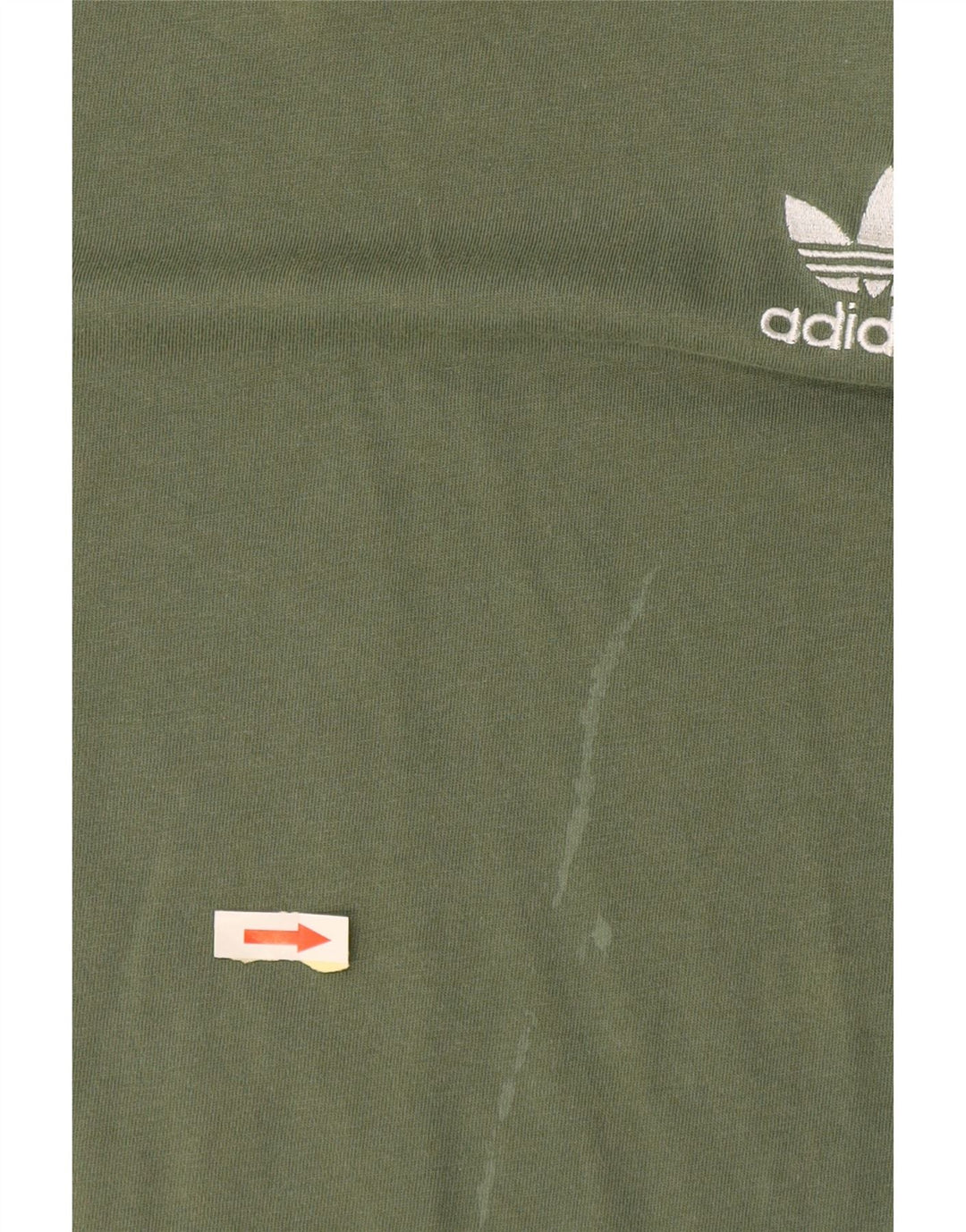 Adidas Mens Camiseta Top Médio Algodão Verde