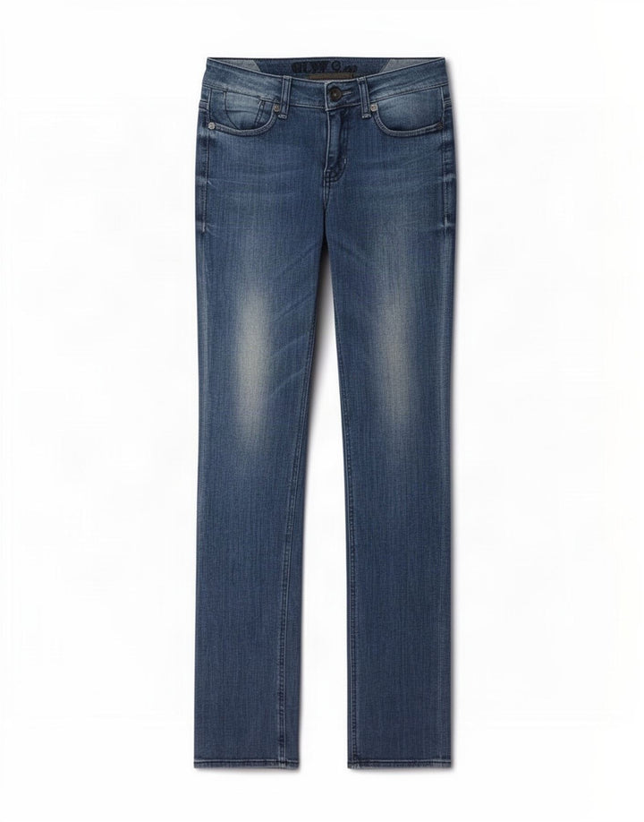 Guess Jeans Slim Feminino W26 L34 Azul Algodão