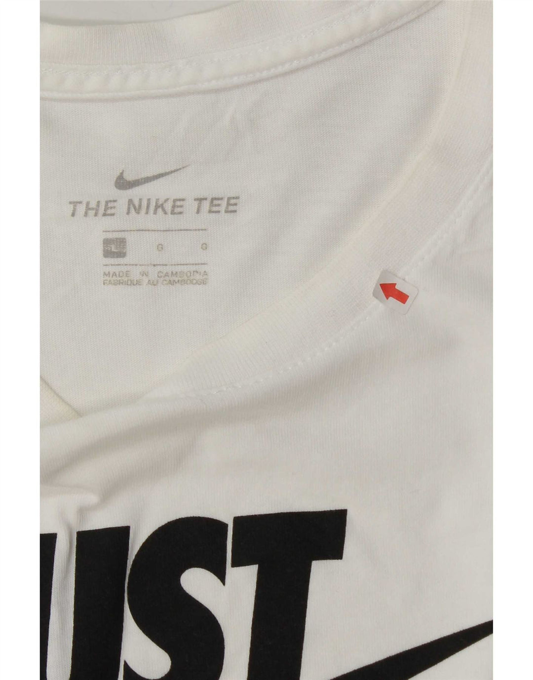 Camiseta gráfica masculina Nike grande algodão branco