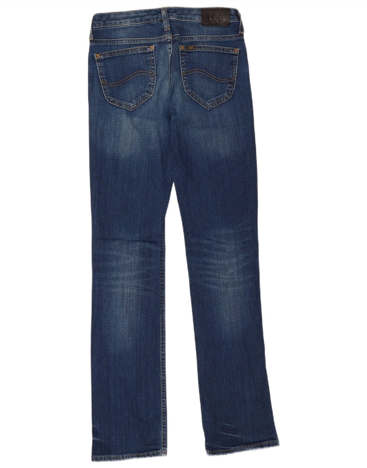 Lee Womens Marlin Straight Jeans W28 L33 Azul Algodão