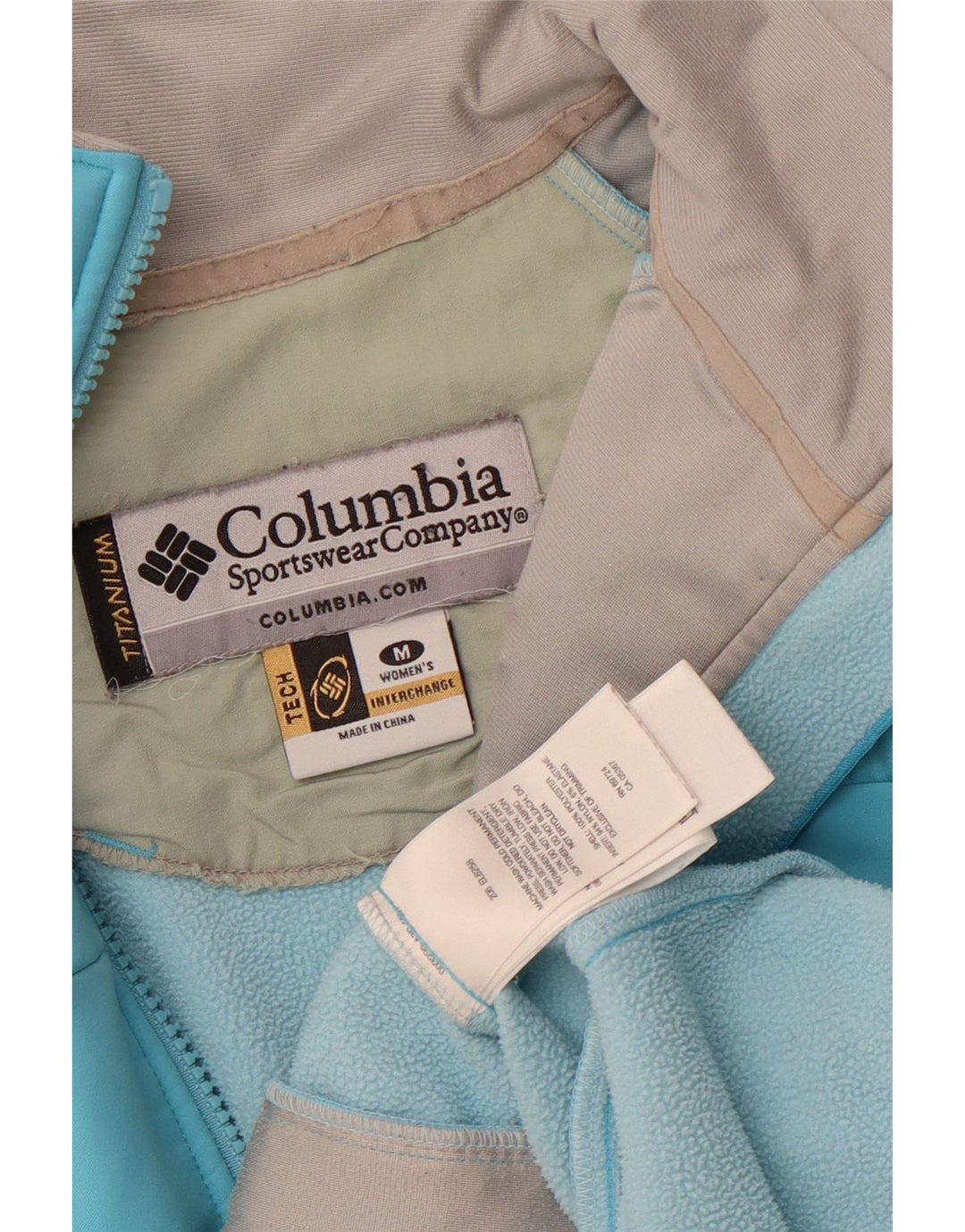 Jaqueta Columbia Feminina Titanium Windbreaker UK 14 Poliéster Azul Médio