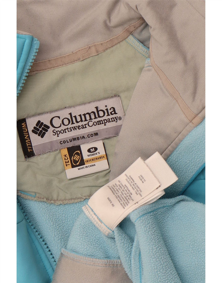 Jaqueta Columbia Feminina Titanium Windbreaker UK 14 Poliéster Azul Médio