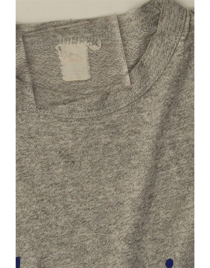 Camiseta masculina estampada Champion grande cinza manchado