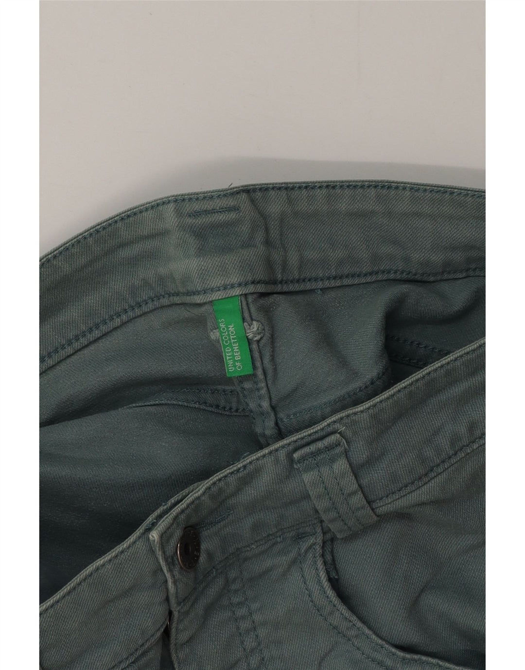 Shorts jeans feminino BENETTON W32 grande verde